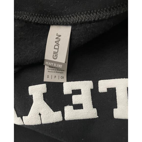 Black Volleyball Sweatshirt White Upside Down Puff Lettering Size Small NWOT - Picture 5 of 5